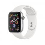 Apple Watch Series 4 Silver Aluminum Case With White Sport Band (GPS)