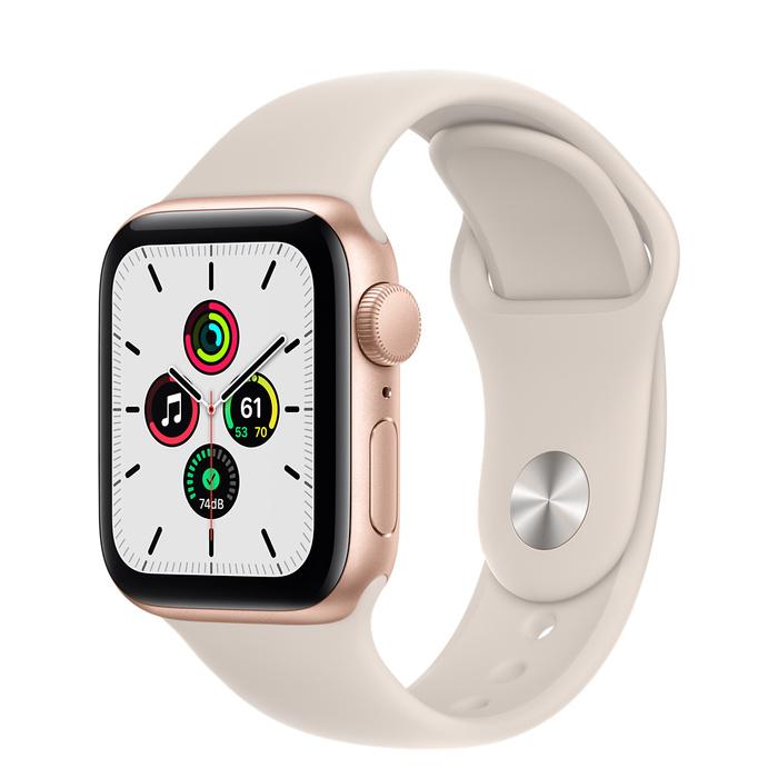 Apple Watch SE Gold Aluminum Case with Sport Band (GPS)
