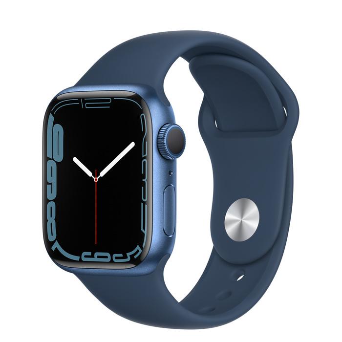 Apple Watch Series 7 Blue Aluminum Case with Sport Band